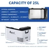 Alpicool automobilinė mini šaldytuvo–šaldiklio dėžė, 25 l, 12/24 V, kompresorinis, K25