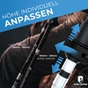 Alpin Loacker turistinės sulankstomos anglies pluošto lazdos su kamštine rankena, reguliuojamos, Carbon Pro Series