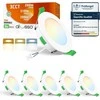 ALUSSO įleidžiamas LED reflektorius 4 W, 310 lm, IP44, reguliuojamas, baltas, 6 vnt. DL-SS20-104LND3