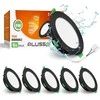 ALUSSO įleidžiamų LED šviestuvų rinkinys, 230 V, 5 W, 400 lm, IP44, 3 spalvų temperatūros, juodi, 6 vnt. DL-SS25-105LND3