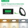 ALUSSO įleidžiamų LED šviestuvų rinkinys, 230 V, 5 W, 400 lm, IP44, 3 spalvų temperatūros, juodi, 6 vnt. DL-SS25-105LND3
