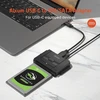 Alxum SATA ir IDE diskų keitiklis į USB-C su 12 V/2 A maitinimo šaltiniu Y-3322C