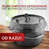 Amandi ketaus puodo rinkinys olandiškas puodas 7,4 l su kojelėmis ir 1,8 l dangčiu keptuve Bl002