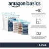 Amazon Basics Daugkartiniai vakuuminiai maišeliai su rankine pompa, 6 vnt.