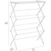 Amazon Basics drabužių džiovyklė, metalinė, balta, 106 x 75 x 37 cm, sulankstoma
