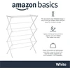 Amazon Basics drabužių džiovyklė, metalinė, balta, 106 x 75 x 37 cm, sulankstoma