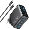 Anker 140W USB-C 4 portų greitas sieninis kroviklis su jutikliniu valdymu ir USB-C/USB-A jungtimis, B2697