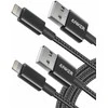 Anker 1,8 m Lightning įkrovimo kabelis iPhone telefonams, 2 vnt., juodas