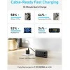 Anker 20 000 mAh 87 W nešiojamas power bank su USB‑C laidu, juodas