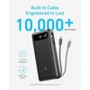 Anker 20 000 mAh 87 W nešiojamas power bank su USB‑C laidu, juodas