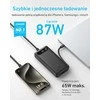 Anker 20000 mAh 87 W powerbankas su integruotu USB-C kabeliu, 2x USB-C ir USB-A, baltas