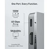 Anker 547 USB-C 7‑in‑2 hubas su HDMI 4K 60 Hz, 100 W PD, skirtas MacBook