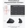 Anker belaidė vertikali ergonomiška optinė pelė, USB, 800/1200/1600 DPI, 5 mygtukai, juoda