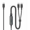 Anker USB-C į USB-C 2‑in‑1 įkrovimo kabelis, 140 W, 1.2 m, juodas