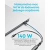 Anker USB-C į USB-C 2‑in‑1 įkrovimo kabelis, 140 W, 1.2 m, juodas