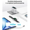 Anker USB-C kroviklis 140W, 4 lizdų, su ekranu, Power Delivery 3.1, sidabrinis, B2697