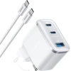 Anker USB-C tinklo įkroviklis Nano 70 W, 3 prievadų, baltas, B121A