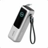 Anker Zolo 25000 mAh 165 W nešiojamas maitinimo blokas su integruotu USB‑C laidu, sidabrinis