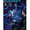 Anykuu USB kondensatorinis mikrofonas su RGB apšvietimu, kardioidė, 192 kHz/24 bit Plug &amp; Play, 3745