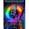 Anykuu USB kondensatorinis mikrofonas su RGB apšvietimu, kardioidė, 192 kHz/24 bit Plug &amp; Play, 3745