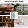 Aqara išmanusis temperatūros ir drėgmės jutiklis W100, Thread/Zigbee, LCD ekranas, 3 programuojami mygtukai, TH-S04E