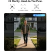 Aqara vaizdo domofonas G400 su gongu, 2K raiška, Wi-Fi 6, HomeKit, IP65, laidinis/PoE