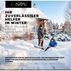 Aqbau aliumininis sniego kastuvas 50 cm su mediniu kotu ir D formos rankena LSA10