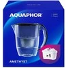 AQUAPHOR Ametyst vandens filtravimo ąsotis, 2,8 l talpa, MaxFOR+ filtras, plastikas, juodas