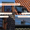 Aquascopic teleskopinis langų valymo kotas 8 m su vidine žarna ir 5 pusių šepečiu
