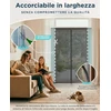 ARCOL magnetinis tinklelis nuo vabzdžių durims, reguliuojamo pločio, 155 × 215 cm, juoda