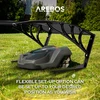 Arebos garažas vejapjovės robotui, 102 × 79 × 46 cm, metalinis stogas, UV apsauga, juodas