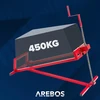 Arebos vejapjovės keltuvas, rankinis, 450 kg, reguliuojamas kampas iki 45°, plieno, raudonas, AR-HE-RH450KG