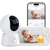 ARENTI elektroninė auklė su 1080p PTZ kamera, 5 colių ekranu ir Wi-Fi AInannyB2Kit