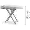 Arredamenti Italia lyginimo stalas su reguliuojamu aukščiu, medinis, 110 x 45 cm