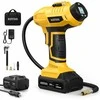 AstroAI belaidis automobilinis oro kompresorius, 20 V, 160 PSI, su akumuliatoriumi ir LED
