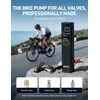 AstroAI nešiojama elektrinė dviračio pompa, 150 PSI, su manometru ir LED, AIRUN L8