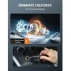 AstroAI nešiojamas automobilinis kompresorius, 12 V skaitmeninis padangų pripūtėjas, 100 psi, geltonas