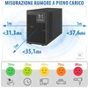 Atlantis UPS maitinimo šaltinis Online 3000 VA, 2100 W, metaliniame korpuse, žemas triukšmo lygis, 4 IEC, USB, LCD, A03-OP3002XLN