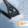 Atsmoce automobilinis ledo grandiklis su sniego šepečiu, teleskopinis iki 90 cm, chanbingqi-83cm