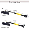 Atsmoce automobilinis ledo grandiklis su sniego šepečiu, teleskopinis iki 90 cm, chanbingqi-83cm