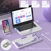 ATTACK SHARK belaidė mechaninė žaidimų klaviatūra 75 %, Bluetooth, 2,4 GHz, USB-C X85PRO