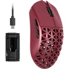 ATTACK SHARK belaidė žaidimų pelė, 42000 DPI, 8KHz, 39g, USB-C/Bluetooth, raudona