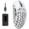ATTACK SHARK belaidė žaidimų pelė R5 Ultra, 2.4 GHz, Bluetooth, USB-C, 42000 DPI, balta