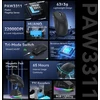 Attack Shark belaidė žaidimų pelė su magnetine įkrovimo stotele, optinis sensorius 22000 DPI, Bluetooth/2,4G, USB-C, X11 juoda