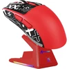 ATTACK SHARK belaidė žaidimų pelė su touchpad krovimo stotimi, 40000 DPI, 53g, PAW3395PRO, raudona