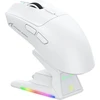 ATTACK SHARK belaidė žaidimų pelė su touchpad krovimo stotele, 40000 DPI, 53g, PixArt PAW3395PRO, balta