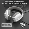 ATTACK SHARK belaidės žaidimų ausinės Bluetooth 5.3, 2,4 GHz, 40 mm, L80