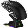 ATTACK SHARK bevielė žaidimų pelė X1, jutiklinė įkrovimo stotelė, 40000 DPI, 53g, BT/2.4G/USB-C