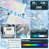 ATTACK SHARK laidinė žaidimų klaviatūra R82 HE, 75 %, magnetiniai jungikliai, 8000 Hz, RGB