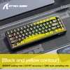 ATTACK SHARK magnetinė žaidimų klaviatūra X65PRO HE, 87 klavišai, RGB, 8000 Hz